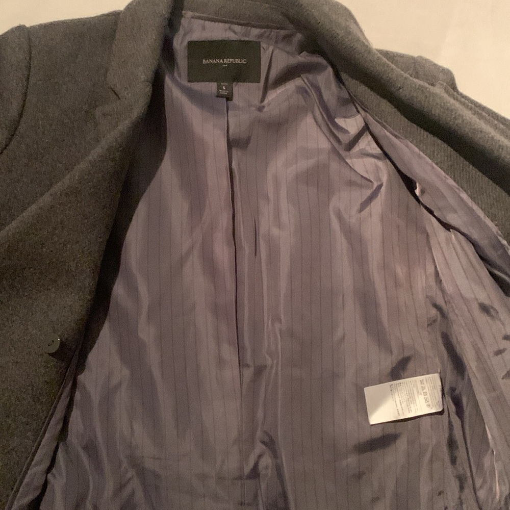 Banana Republic double breasted wool blend coat sz petite small - Picture 7 of 8